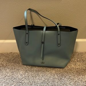 Blue Coach Tote Bag